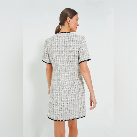 Tuckernuck Pomander Place White Tweed Josephine Dress szS - Picture 3 of 8